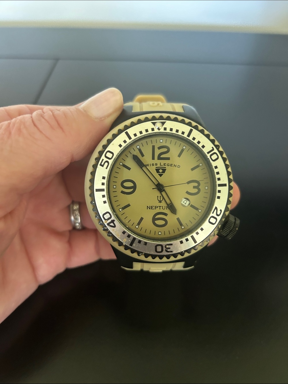 Swiss Legend Men's Watch - Tan and Black Dial